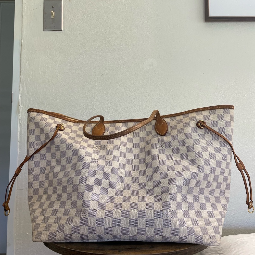 Louis Vuitton Neverfull Damien Azur GM Tote Bag
